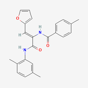 N-[1-{[(2,5-dimethylphenyl)amino]carbonyl}-2-(2-furyl)vinyl]-4-methylbenzamide