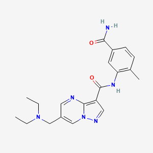 N-[5-(aminocarbonyl)-2-methylphenyl]-6-[(diethylamino)methyl]pyrazolo[1,5-a]pyrimidine-3-carboxamide