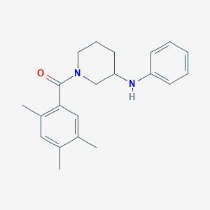 molecular formula C21H26N2O B5373233 N-phenyl-1-(2,4,5-trimethylbenzoyl)-3-piperidinamine 