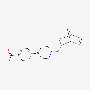 1-{4-[4-(bicyclo[2.2.1]hept-5-en-2-ylmethyl)-1-piperazinyl]phenyl}ethanone