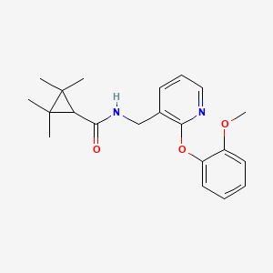 N-{[2-(2-methoxyphenoxy)pyridin-3-yl]methyl}-2,2,3,3-tetramethylcyclopropanecarboxamide