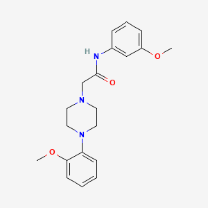 N-(3-methoxyphenyl)-2-[4-(2-methoxyphenyl)-1-piperazinyl]acetamide