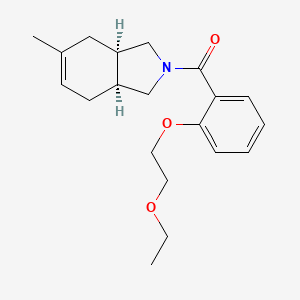 molecular formula C20H27NO3 B5373299 (3aR*,7aS*)-2-[2-(2-ethoxyethoxy)benzoyl]-5-methyl-2,3,3a,4,7,7a-hexahydro-1H-isoindole 