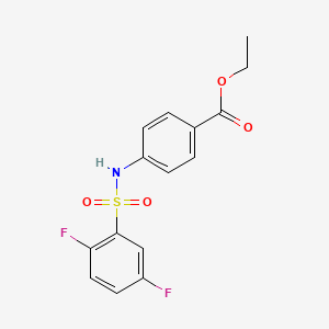 ethyl 4-{[(2,5-difluorophenyl)sulfonyl]amino}benzoate