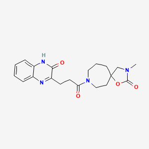 8-[3-(3-hydroxy-2-quinoxalinyl)propanoyl]-3-methyl-1-oxa-3,8-diazaspiro[4.6]undecan-2-one