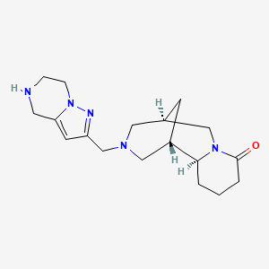 (1S,2S,9R)-11-(4,5,6,7-tetrahydropyrazolo[1,5-a]pyrazin-2-ylmethyl)-7,11-diazatricyclo[7.3.1.0~2,7~]tridecan-6-one dihydrochloride