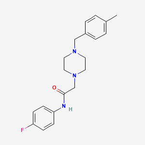 N-(4-fluorophenyl)-2-[4-(4-methylbenzyl)-1-piperazinyl]acetamide