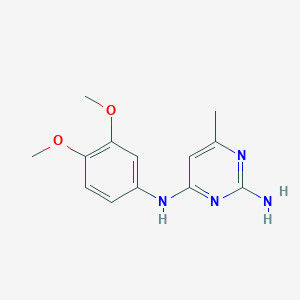 N~4~-(3,4-dimethoxyphenyl)-6-methyl-2,4-pyrimidinediamine