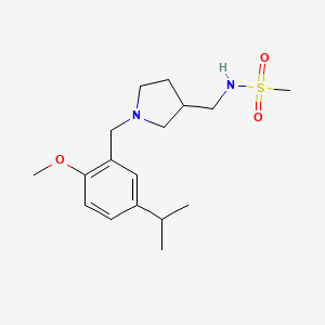 N-{[1-(5-isopropyl-2-methoxybenzyl)pyrrolidin-3-yl]methyl}methanesulfonamide