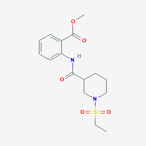 methyl 2-({[1-(ethylsulfonyl)-3-piperidinyl]carbonyl}amino)benzoate