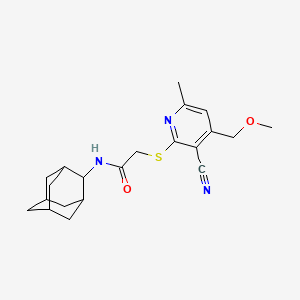 N-2-adamantyl-2-{[3-cyano-4-(methoxymethyl)-6-methyl-2-pyridinyl]thio}acetamide