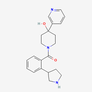 4-(3-pyridinyl)-1-[2-(3-pyrrolidinyl)benzoyl]-4-piperidinol dihydrochloride