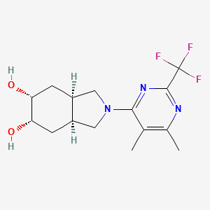 (3aR*,5R*,6S*,7aS*)-2-[5,6-dimethyl-2-(trifluoromethyl)-4-pyrimidinyl]octahydro-1H-isoindole-5,6-diol