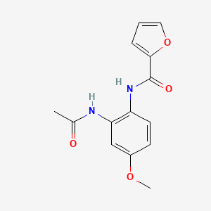 molecular formula C14H14N2O4 B5373500 N-[2-(acetylamino)-4-methoxyphenyl]-2-furamide 