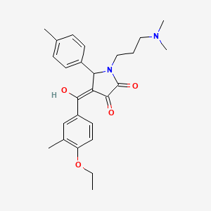 1-[3-(dimethylamino)propyl]-4-(4-ethoxy-3-methylbenzoyl)-3-hydroxy-5-(4-methylphenyl)-1,5-dihydro-2H-pyrrol-2-one