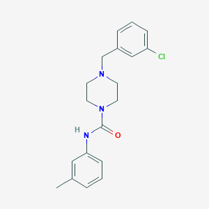 4-(3-chlorobenzyl)-N-(3-methylphenyl)-1-piperazinecarboxamide