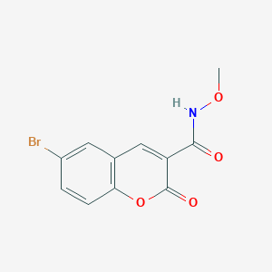 molecular formula C11H8BrNO4 B5373658 6-bromo-N-methoxy-2-oxo-2H-chromene-3-carboxamide 