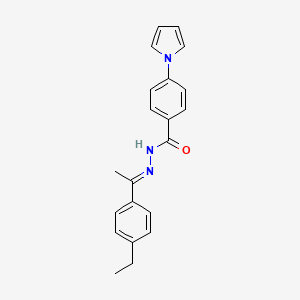 N'-[1-(4-ethylphenyl)ethylidene]-4-(1H-pyrrol-1-yl)benzohydrazide