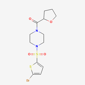 molecular formula C13H17BrN2O4S2 B5373731 1-[(5-bromo-2-thienyl)sulfonyl]-4-(tetrahydro-2-furanylcarbonyl)piperazine 