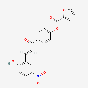 4-[3-(2-hydroxy-5-nitrophenyl)acryloyl]phenyl 2-furoate