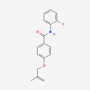 molecular formula C17H16FNO2 B5373738 N-(2-fluorophenyl)-4-[(2-methyl-2-propen-1-yl)oxy]benzamide 