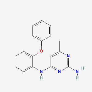 molecular formula C17H16N4O B5373803 6-methyl-N~4~-(2-phenoxyphenyl)-2,4-pyrimidinediamine 