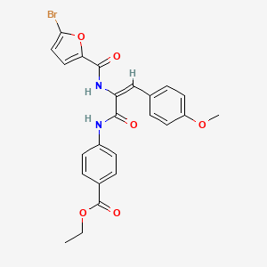 ethyl 4-{[2-[(5-bromo-2-furoyl)amino]-3-(4-methoxyphenyl)acryloyl]amino}benzoate