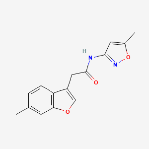 2-(6-methyl-1-benzofuran-3-yl)-N-(5-methyl-3-isoxazolyl)acetamide