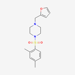 molecular formula C17H22N2O3S B5373840 1-[(2,4-dimethylphenyl)sulfonyl]-4-(2-furylmethyl)piperazine 