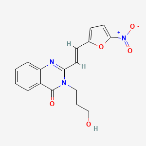 3-(3-hydroxypropyl)-2-[2-(5-nitro-2-furyl)vinyl]-4(3H)-quinazolinone