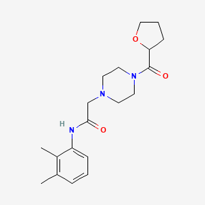 molecular formula C19H27N3O3 B5373912 N-(2,3-dimethylphenyl)-2-[4-(tetrahydro-2-furanylcarbonyl)-1-piperazinyl]acetamide 