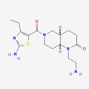 rel-(4aS,8aR)-1-(2-aminoethyl)-6-[(2-amino-4-ethyl-1,3-thiazol-5-yl)carbonyl]octahydro-1,6-naphthyridin-2(1H)-one dihydrochloride