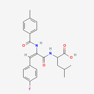 N-{3-(4-fluorophenyl)-2-[(4-methylbenzoyl)amino]acryloyl}leucine