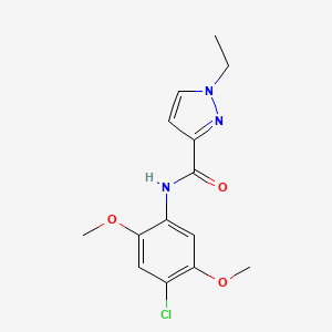 N-(4-chloro-2,5-dimethoxyphenyl)-1-ethyl-1H-pyrazole-3-carboxamide