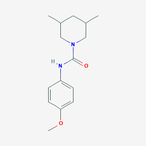 molecular formula C15H22N2O2 B5374061 N-(4-methoxyphenyl)-3,5-dimethyl-1-piperidinecarboxamide 