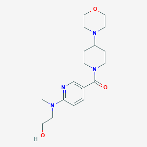 2-(methyl{5-[(4-morpholin-4-ylpiperidin-1-yl)carbonyl]pyridin-2-yl}amino)ethanol