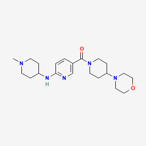 N-(1-methylpiperidin-4-yl)-5-[(4-morpholin-4-ylpiperidin-1-yl)carbonyl]pyridin-2-amine