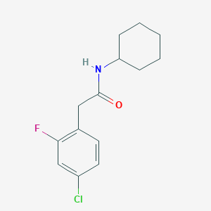 molecular formula C14H17ClFNO B5374155 2-(4-chloro-2-fluorophenyl)-N-cyclohexylacetamide 