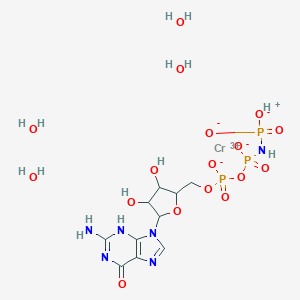 molecular formula C10H22CrN6O17P3 B053742 Cr(III)-B-Gppnhp CAS No. 117604-44-1