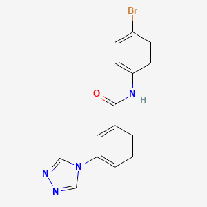 N-(4-bromophenyl)-3-(4H-1,2,4-triazol-4-yl)benzamide