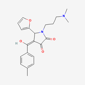 1-[3-(dimethylamino)propyl]-5-(2-furyl)-3-hydroxy-4-(4-methylbenzoyl)-1,5-dihydro-2H-pyrrol-2-one