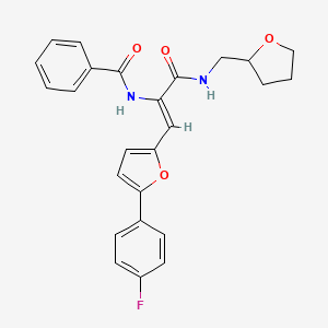 N-(2-[5-(4-fluorophenyl)-2-furyl]-1-{[(tetrahydro-2-furanylmethyl)amino]carbonyl}vinyl)benzamide