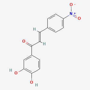 molecular formula C15H11NO5 B5374267 1-(3,4-dihydroxyphenyl)-3-(4-nitrophenyl)-2-propen-1-one 