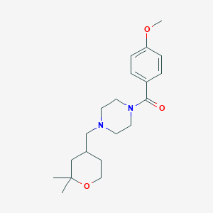 1-[(2,2-dimethyltetrahydro-2H-pyran-4-yl)methyl]-4-(4-methoxybenzoyl)piperazine