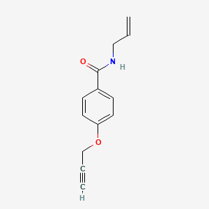 molecular formula C13H13NO2 B5374314 N-allyl-4-(2-propyn-1-yloxy)benzamide 