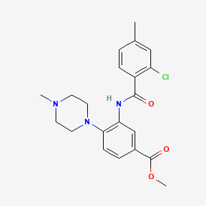 methyl 3-[(2-chloro-4-methylbenzoyl)amino]-4-(4-methyl-1-piperazinyl)benzoate