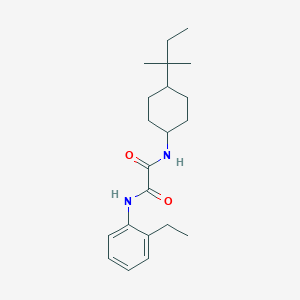 molecular formula C21H32N2O2 B5374338 N-[4-(1,1-dimethylpropyl)cyclohexyl]-N'-(2-ethylphenyl)ethanediamide 