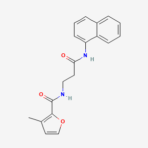 molecular formula C19H18N2O3 B5374354 3-methyl-N-[3-(1-naphthylamino)-3-oxopropyl]-2-furamide 