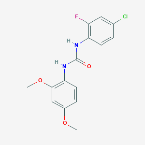 N-(4-chloro-2-fluorophenyl)-N'-(2,4-dimethoxyphenyl)urea