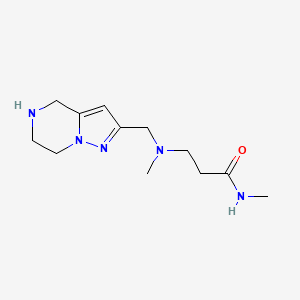N~1~,N~3~-dimethyl-N~3~-(4,5,6,7-tetrahydropyrazolo[1,5-a]pyrazin-2-ylmethyl)-beta-alaninamide dihydrochloride